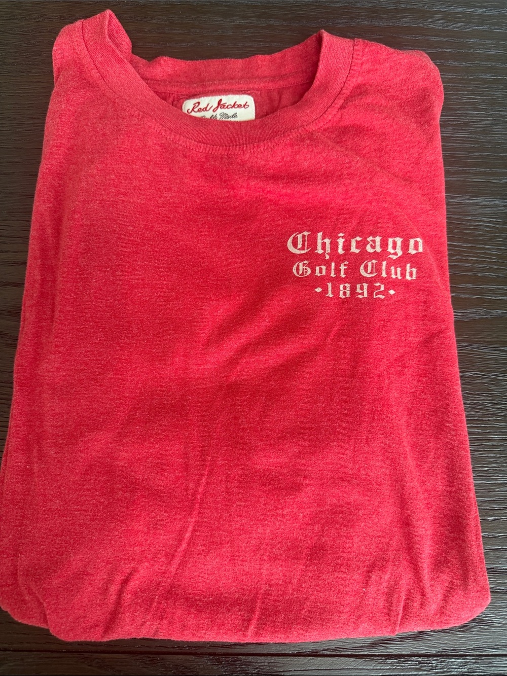 Red Jacket Red Chicago Golf Club 1892 Crewneck T-Shirt